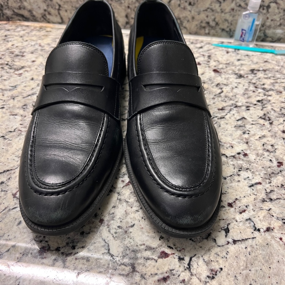 Classic Black Leather Loafers